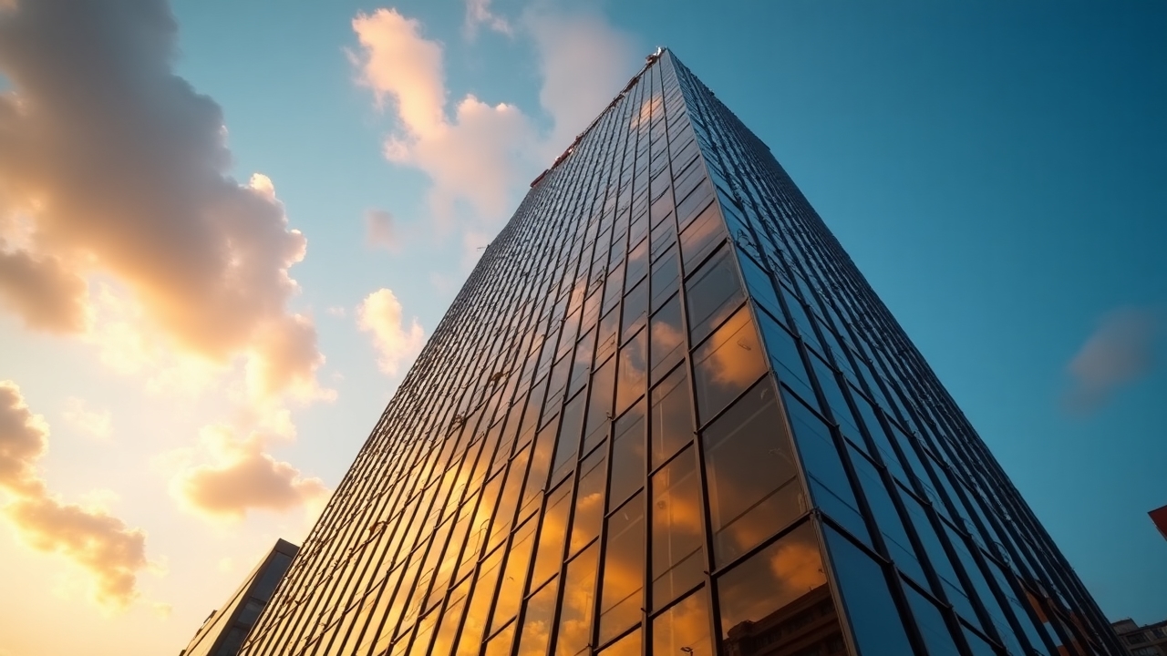 Modern building representing innovation in PropTech