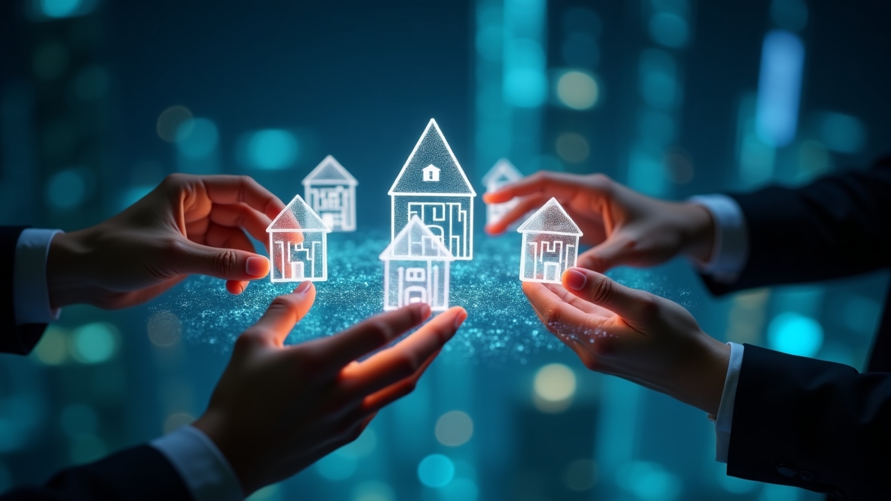 Visualization of real estate blockchain transactions